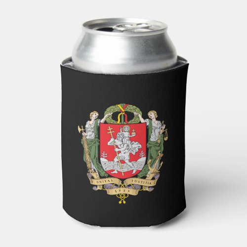 Coat of arms of Vilnius Lithuania Can Cooler
