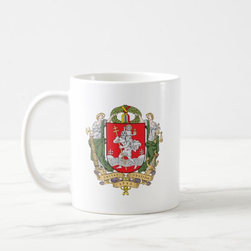 Coat of arms of Vilnius Lithuania Coffee Mug