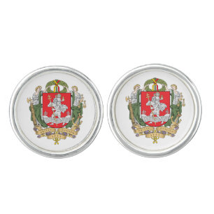 Coat of arms of Vilnius, Lithuania Cufflinks