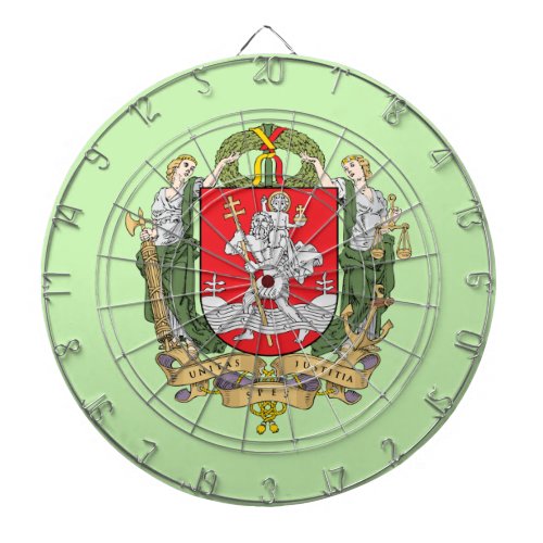 Coat of arms of Vilnius Lithuania Dart Board
