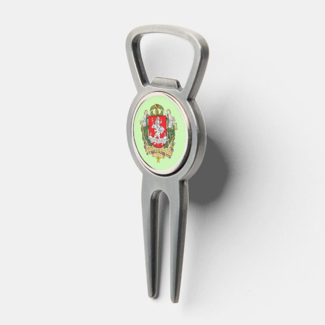 Coat of arms of Vilnius, Lithuania  Divot Tool (3/4)