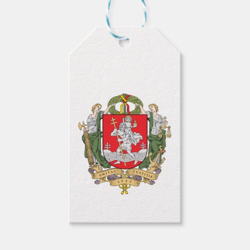 Coat of arms of Vilnius Lithuania Gift Tags