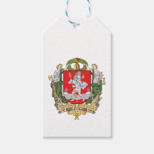 Coat of arms of Vilnius, Lithuania Gift Tags