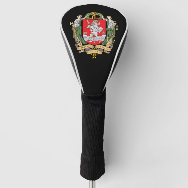 Coat of arms of Vilnius, Lithuania Golf Head Cover (Front)