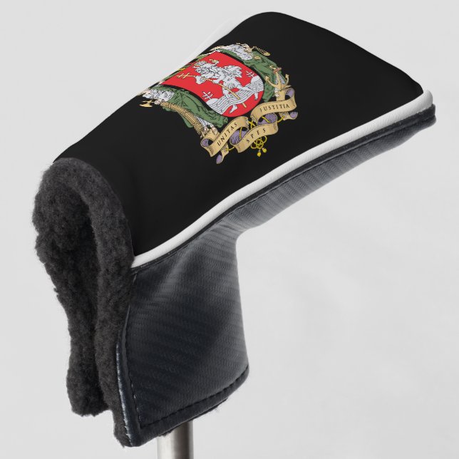 Coat of arms of Vilnius, Lithuania Golf Head Cover (3/4 Front)