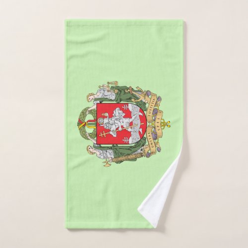 Coat of arms of Vilnius Lithuania Hand Towel