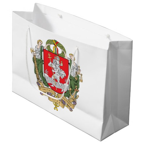 Coat of arms of Vilnius Lithuania Large Gift Bag