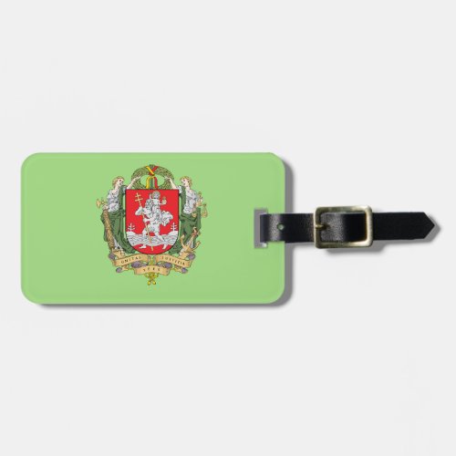 Coat of arms of Vilnius Lithuania Luggage Tag