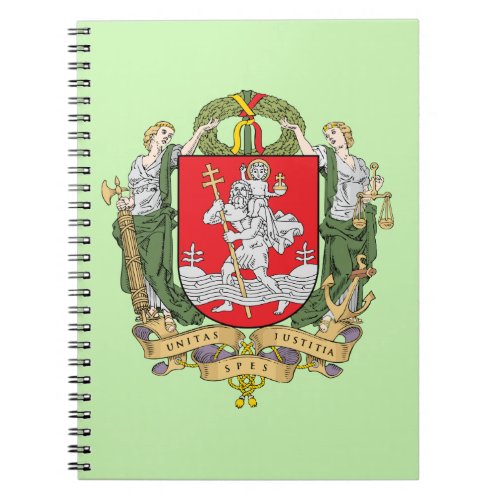 Coat of arms of Vilnius Lithuania Notebook