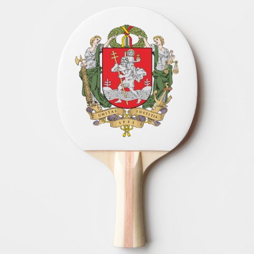 Coat of arms of Vilnius Lithuania Ping_Pong Paddl Ping Pong Paddle