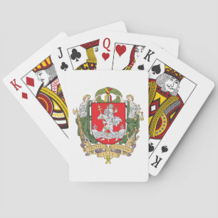 Coat of arms of Vilnius, Lithuania Playing Cards