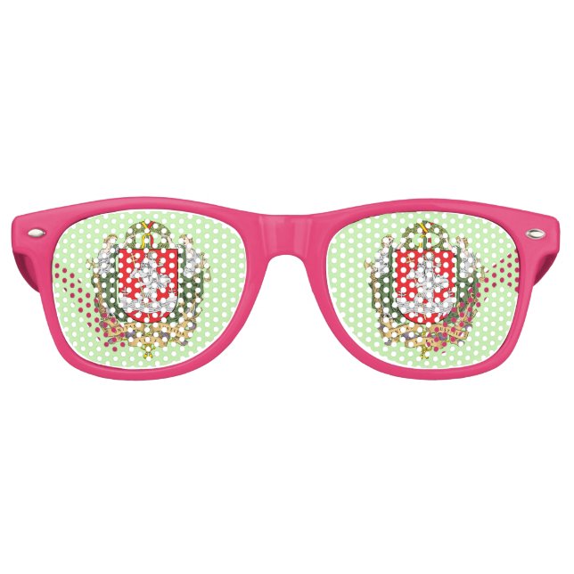 Coat of arms of Vilnius, Lithuania Retro Sunglasse Retro Sunglasses (Front)