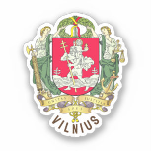 Coat of Arms of Vilnius - LITHUANIA Sticker