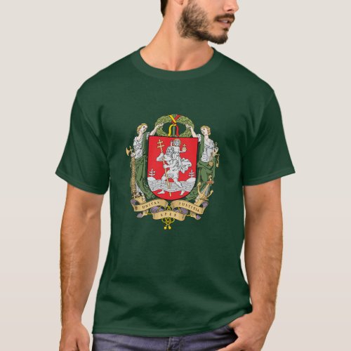 Coat of arms of Vilnius Lithuania T_Shirt