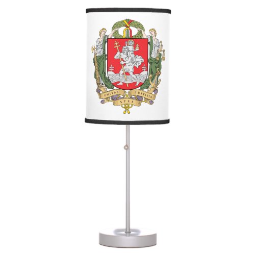 Coat of arms of Vilnius Lithuania Table Lamp