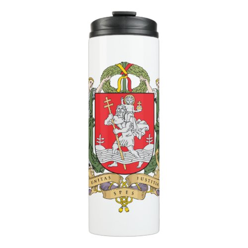 Coat of arms of Vilnius Lithuania Thermal Tumbler