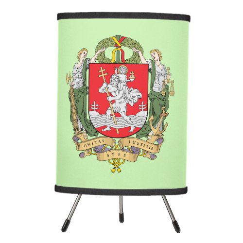 Coat of arms of Vilnius Lithuania Tripod Lamp