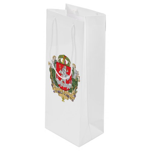 Coat of arms of Vilnius Lithuania Wine Gift Bag