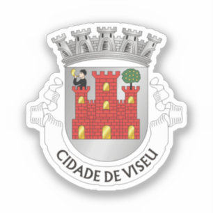 Coat of Arms of Viseu, PORTUGAL Sticker