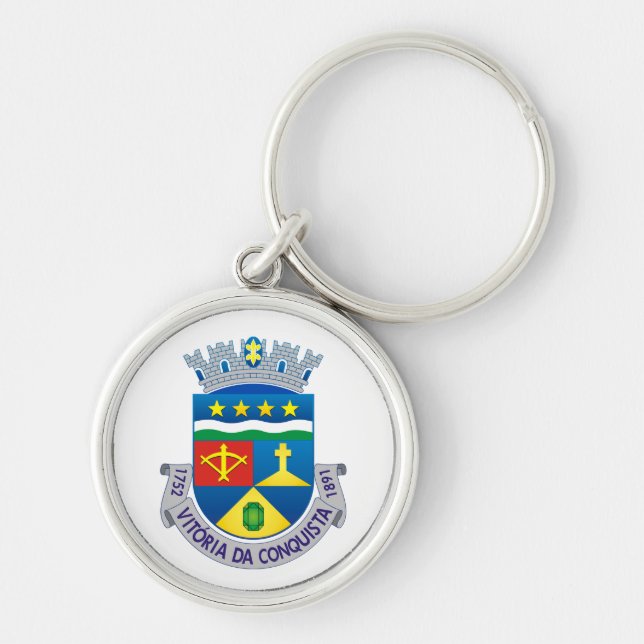 Coat of Arms of Vitória da Conquista (BRAZIL) Keychain (Front)