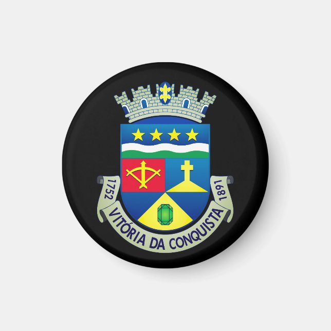 Coat of Arms of Vitória da Conquista (BRAZIL) Magnet (Front)