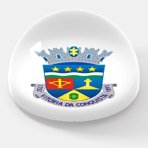 Coat of Arms of Vitria da Conquista BRAZIL Paperweight