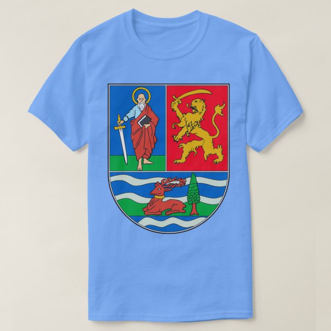 Coat of arms of Vojvodina Serbia T-Shirt (Design Front)