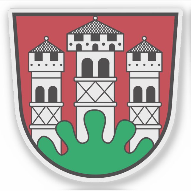 Coat of arms of Völkermarkt, Austria Sticker (Front)