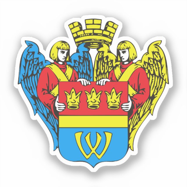 Coat of arms of Vyborg, Russia Sticker (Front)