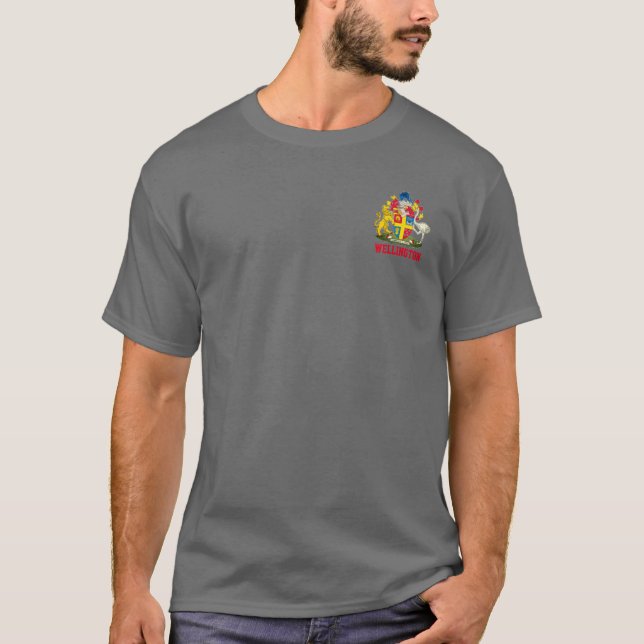 Coat of Arms of Wellington, New Zealand T-Shirt (Front)