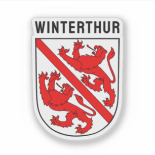 Coat of Arms of Winterthur, Switzerland Sticker