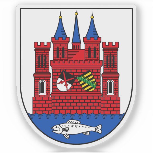 Coat of arms of Wittenberg, Germany Sticker (Front)