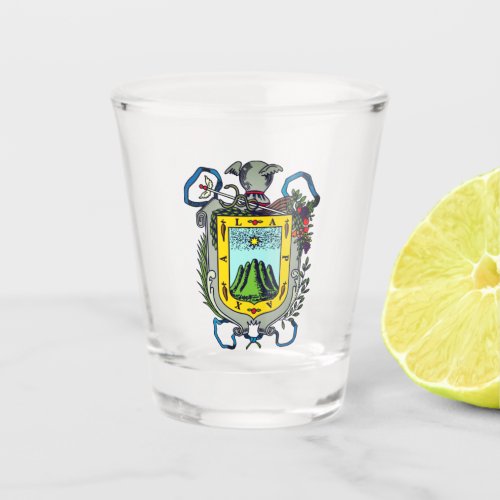 Coat of Arms of Xalapa Mexico Shot Glass