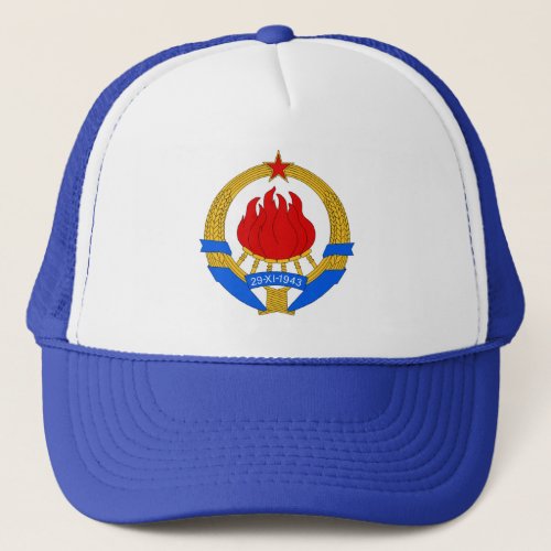 Coat of Arms of Yugoslavia 1945_1992 Trucker Hat