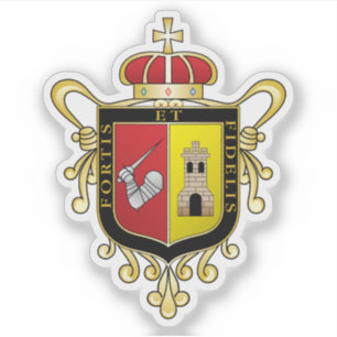Coat of arms of Zamora de Hidalgo,Michoacán,Mexico Sticker