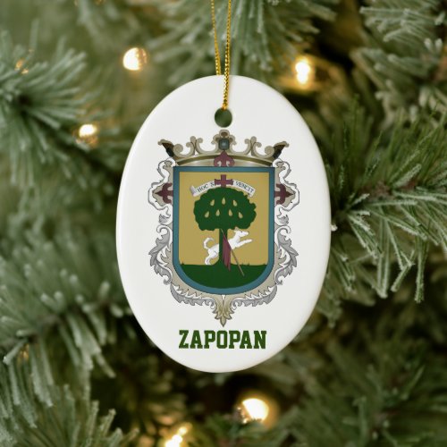 Coat of Arms of Zapopan _ Mexico Ceramic Ornament