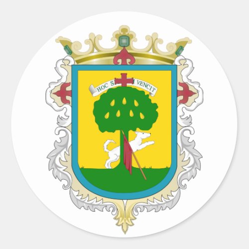 Coat of Arms of Zapopan _ Mexico Classic Round Sticker