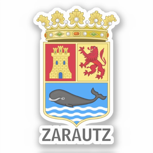 Coat of Arms of Zarautz - Gipuzkoa Sticker (Front)