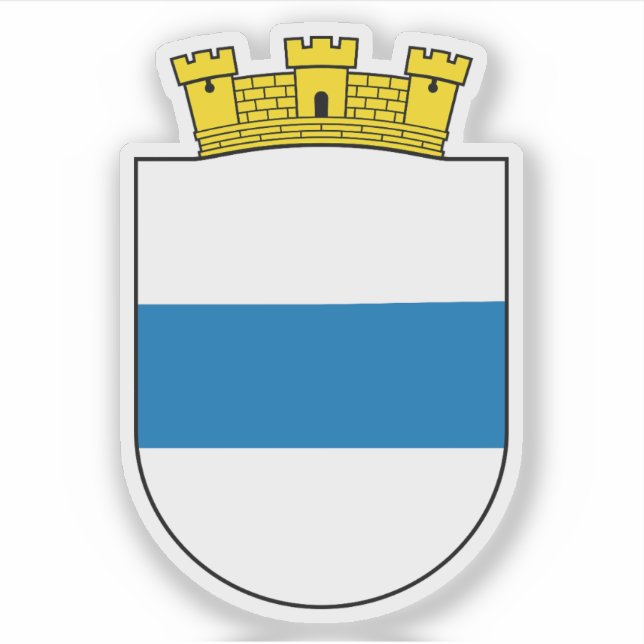 Coat of arms of Zug, Switzerland Sticker (Front)