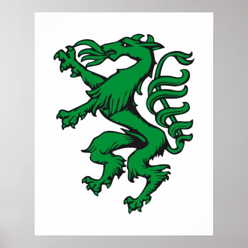 coat of arms Panther Steiermark Austria Poster