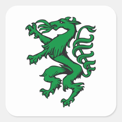 coat of arms Panther Steiermark Austria Square Sticker
