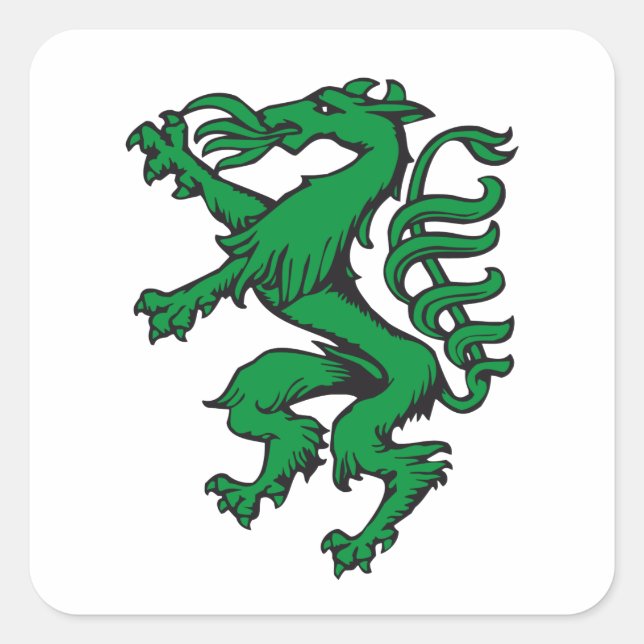 coat of arms Panther Steiermark Austria Square Sticker (Front)