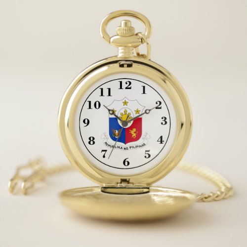 Coat of Arms Philippines Pocket Watch
