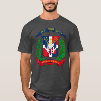 Coat of Arms Republica Dominicana Bandera Dominica T-Shirt