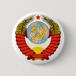 Coat of Arms Soviet Union Official Heraldry Symbol Button