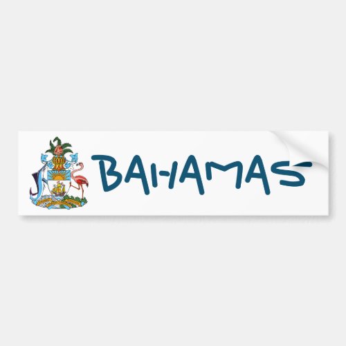 Coat of arms _ the Bahamas Bumper Sticker