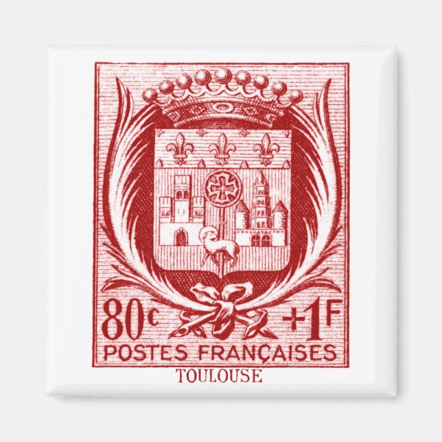 Coat of Arms, Toulouse France Magnet (Front)