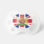 Coat of Arms Union Jack Baby Pacifier (Front)