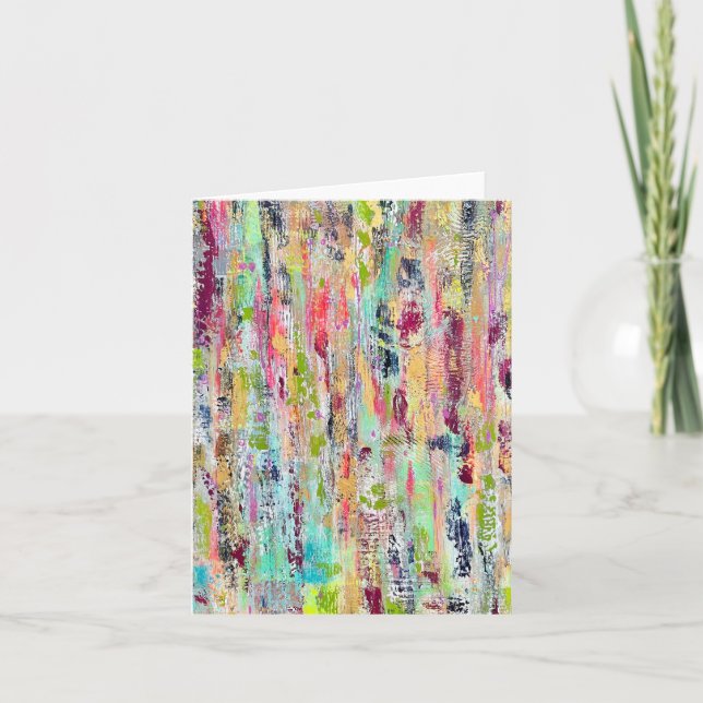 Coat of Many Colors Blank Note Card (Front)