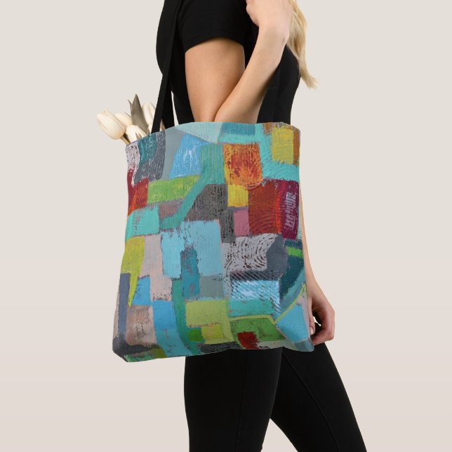Coat of Many Colors Tote Bag (Close Up)